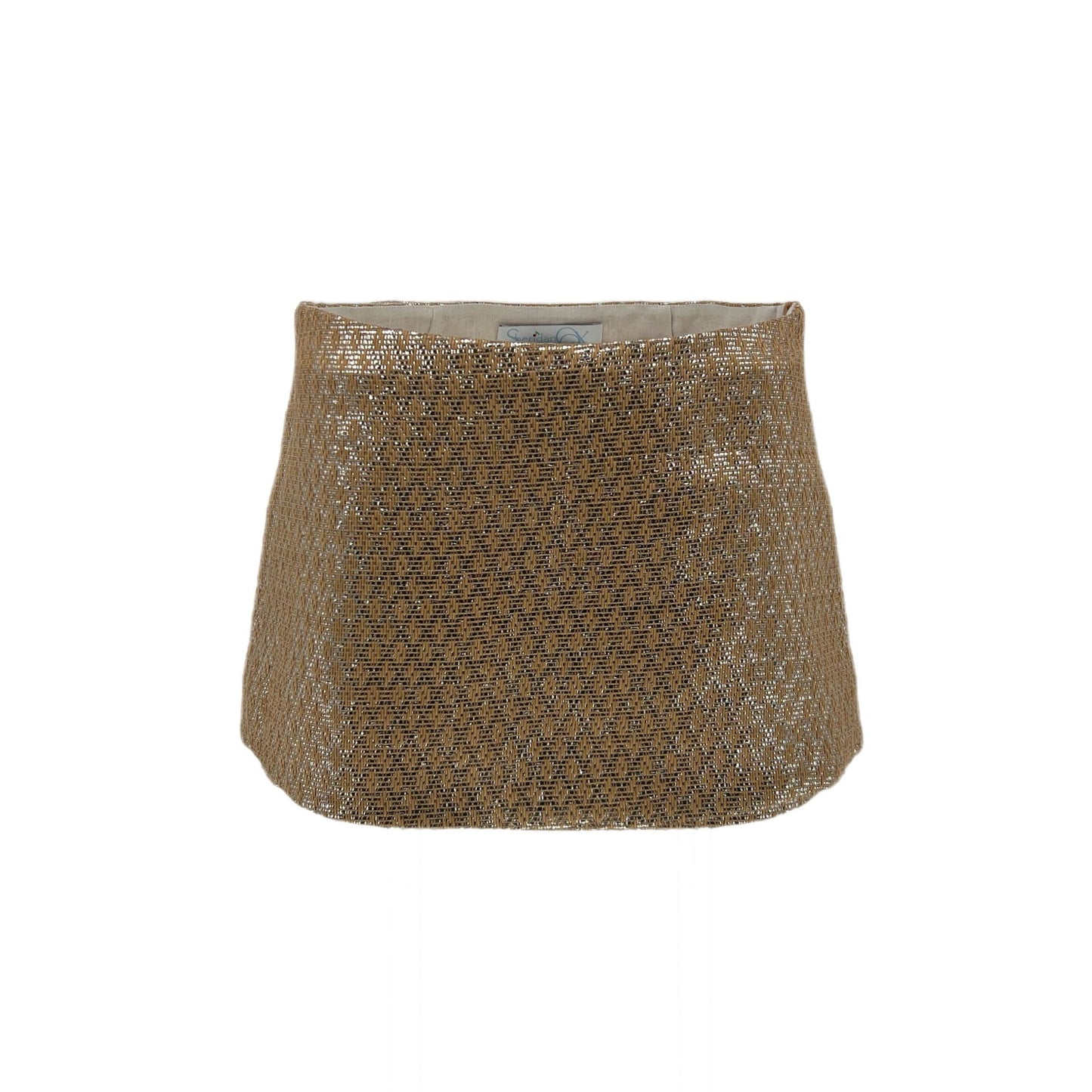 Mini Ava Skirt in Tan Metallic Raffia