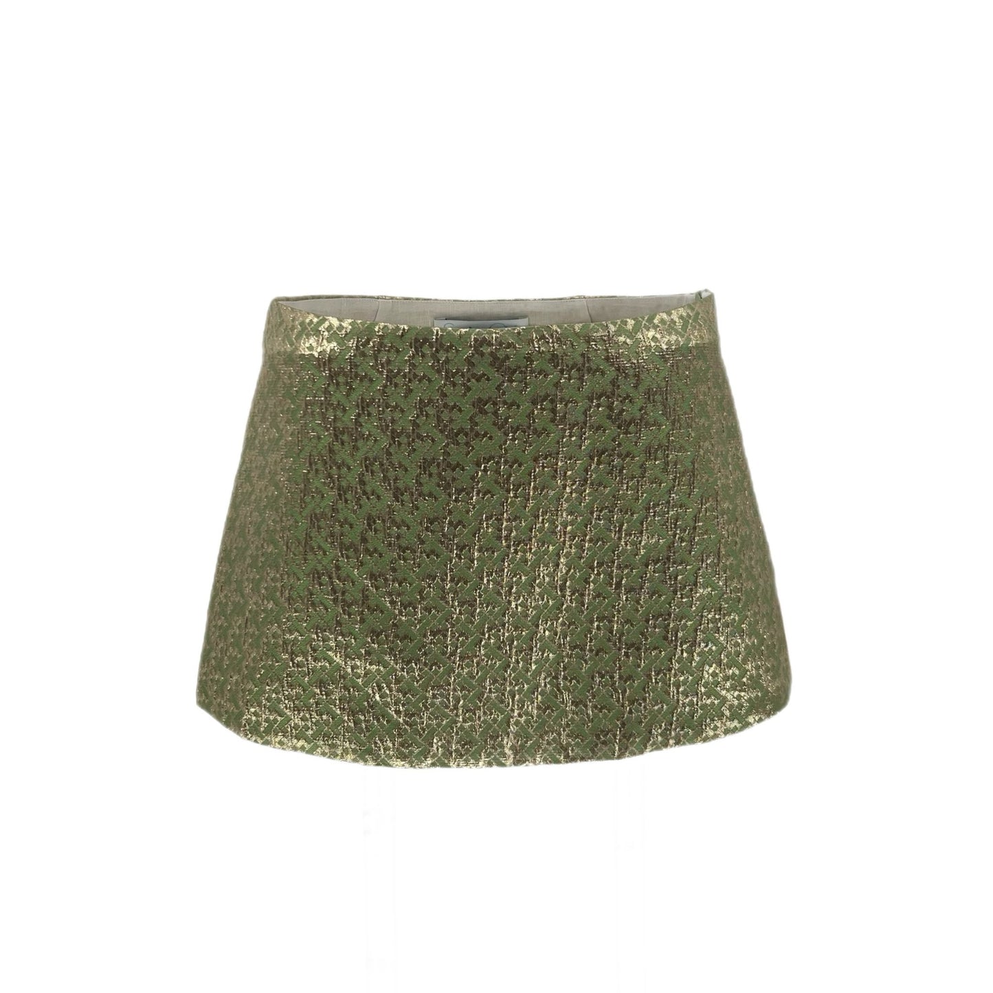 Mini Ava Skirt in Green Metallic