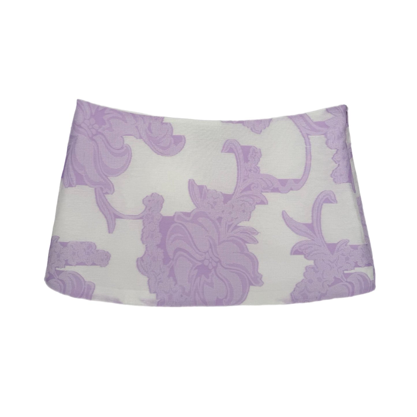 Mini Ava Skirt in Lilac Jacquard Fil Coup