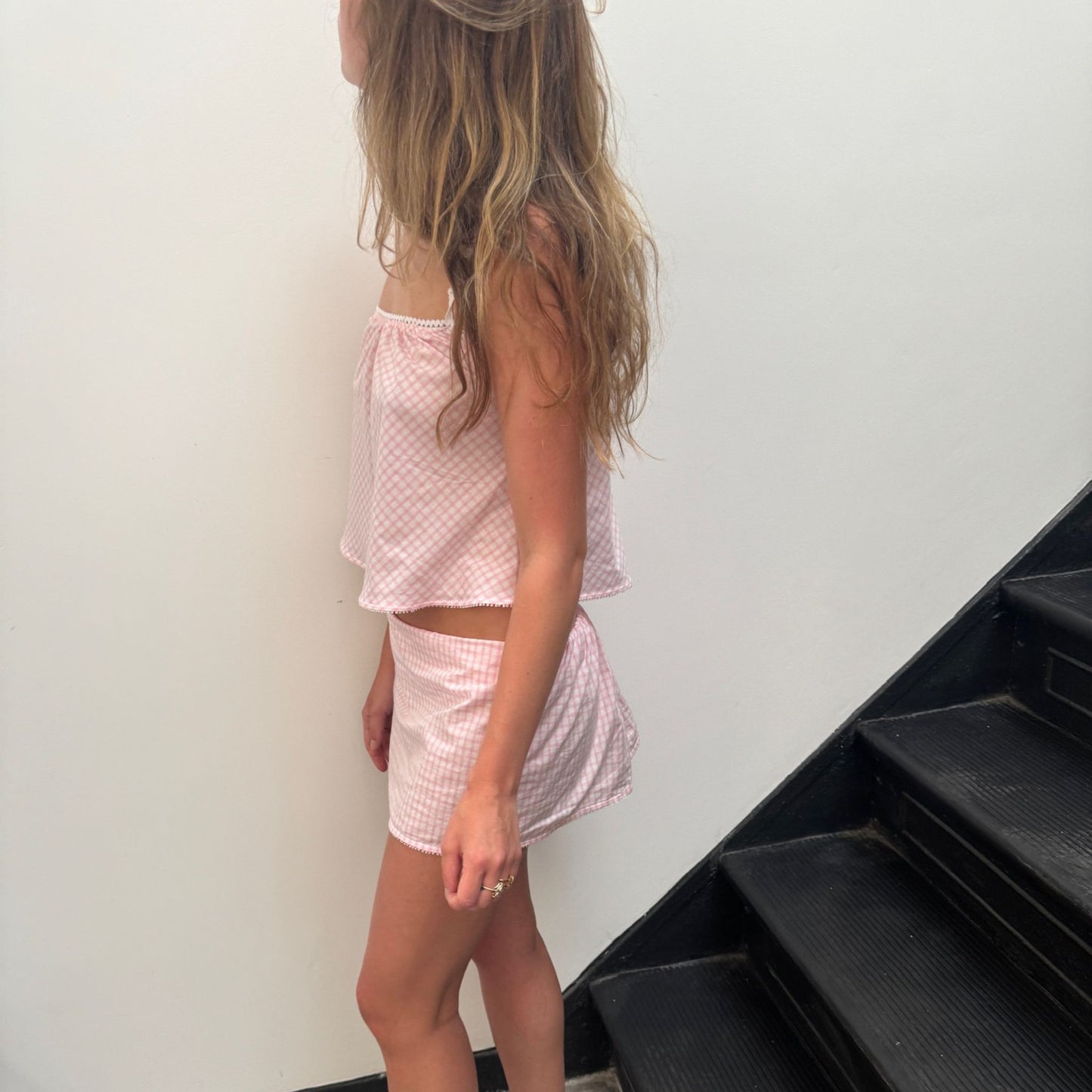 The Kennedy Tube in Pink Gingham