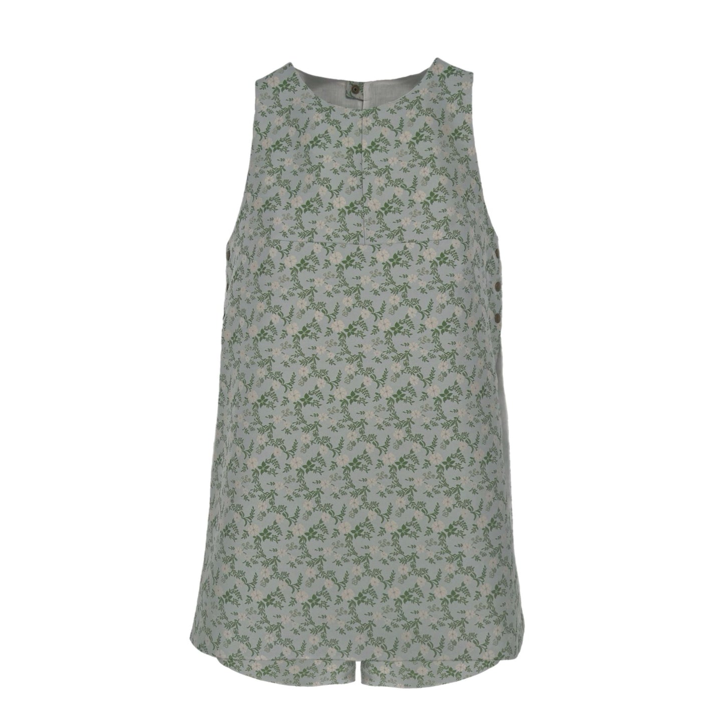 Ashleigh Tunic in Baby Blue Bloom Jacquard