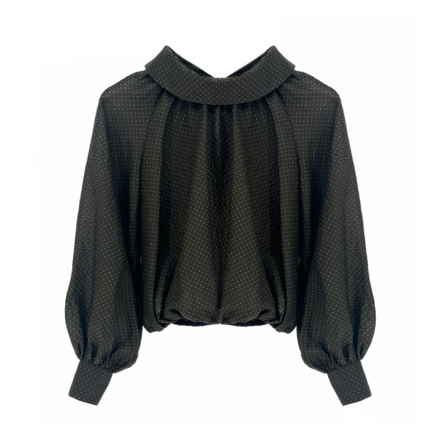 The Gwendolyn Top in Brown Cotton
