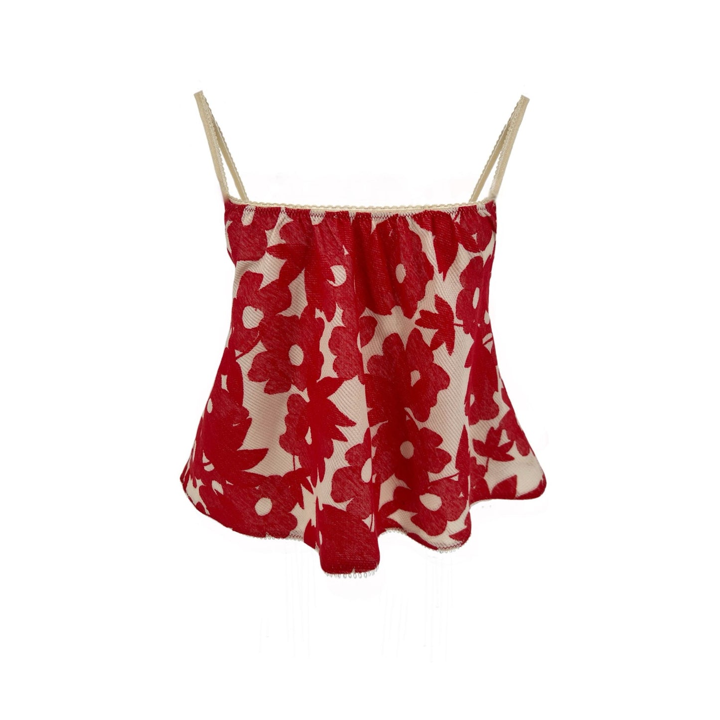 The Perfect Tank in Red Floral Jacquard