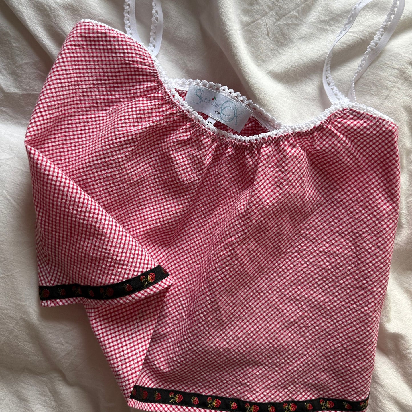 The Perfect Tank In Red Gingham Cotton