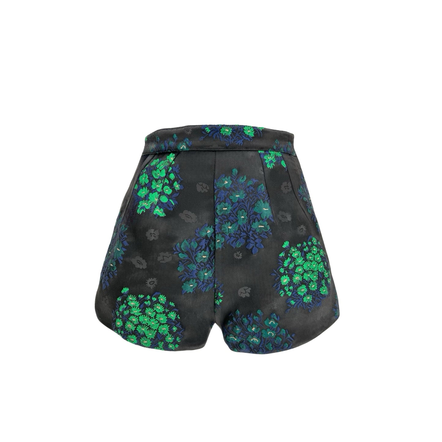 Ashleigh Set in Light Weight Emerald Bouquet Jacquard