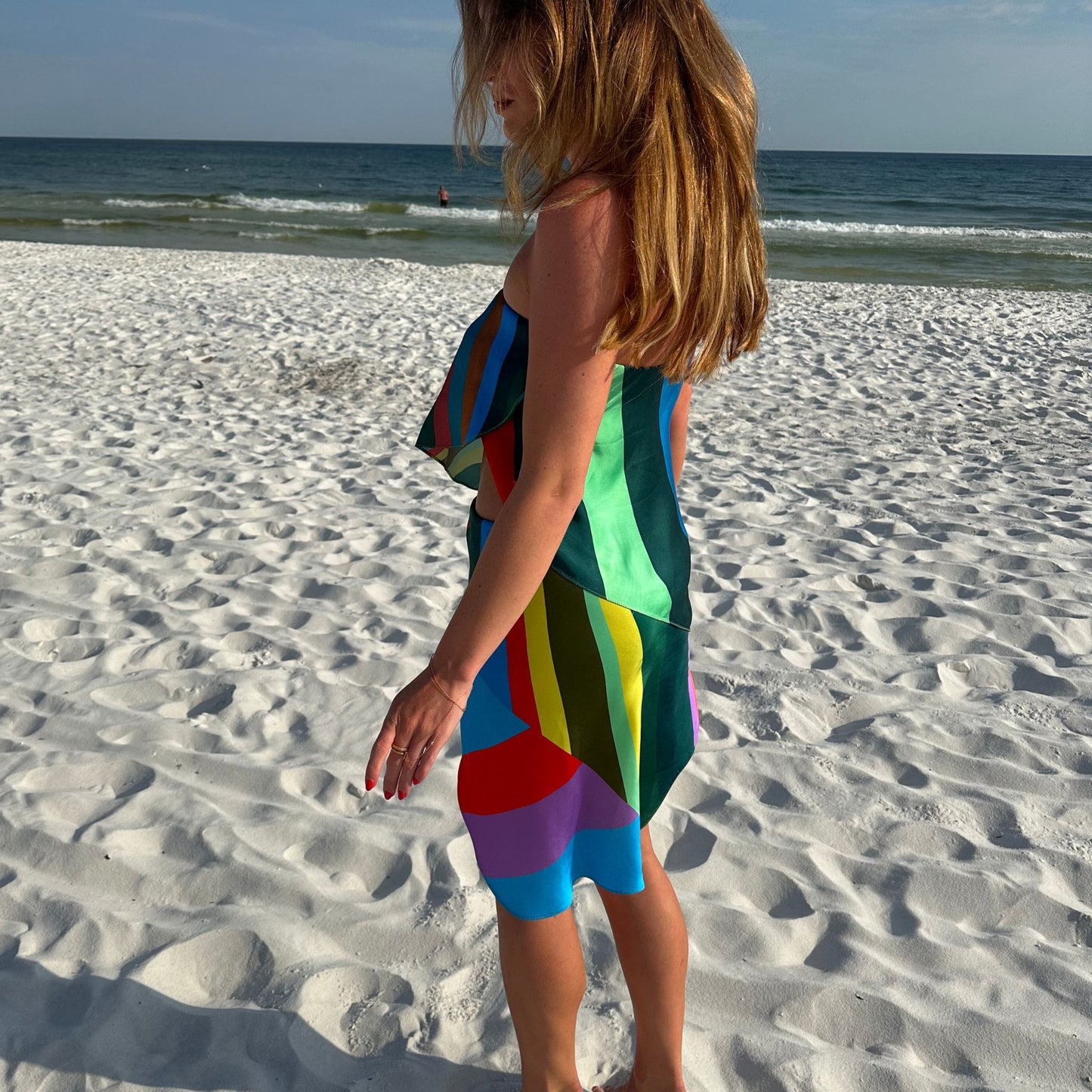 The Martha Skirt in Primary Rainbow
