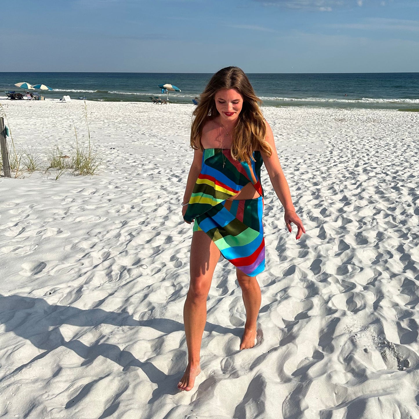 The Martha Skirt in Primary Rainbow
