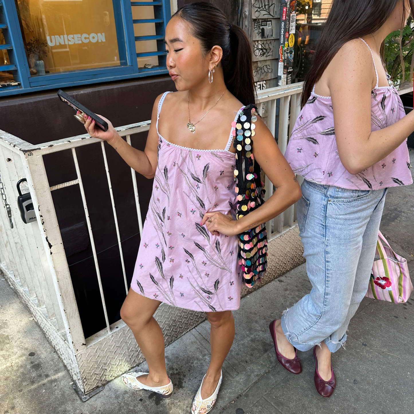 The Perfect Dress in Pink Firefly Cotton