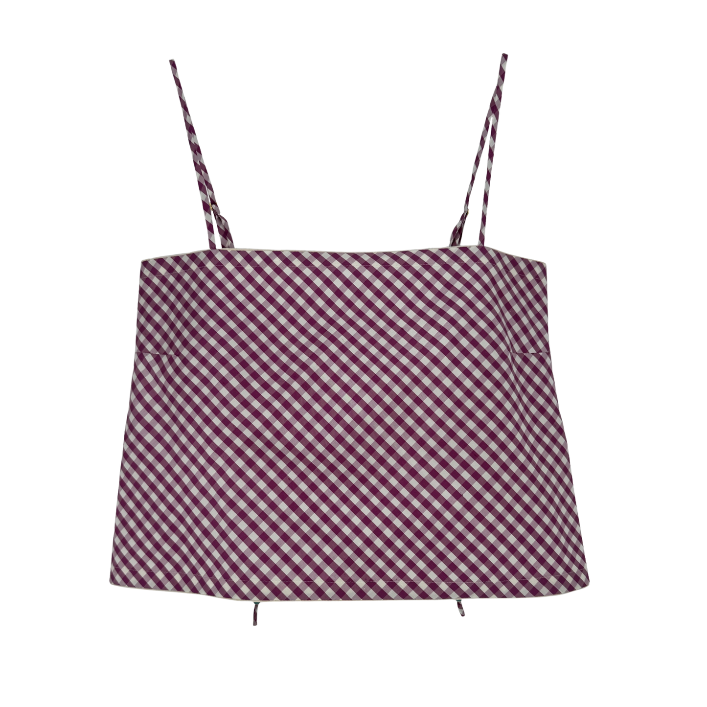 The Bitsy Tank in Boysenberry Gingham Taffeta
