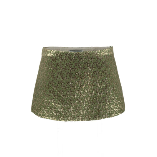 Mini Ava Skirt in Green Metallic