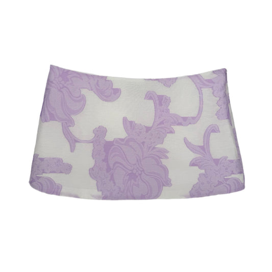 Mini Ava Skirt in Lilac Jacquard Fil Coup