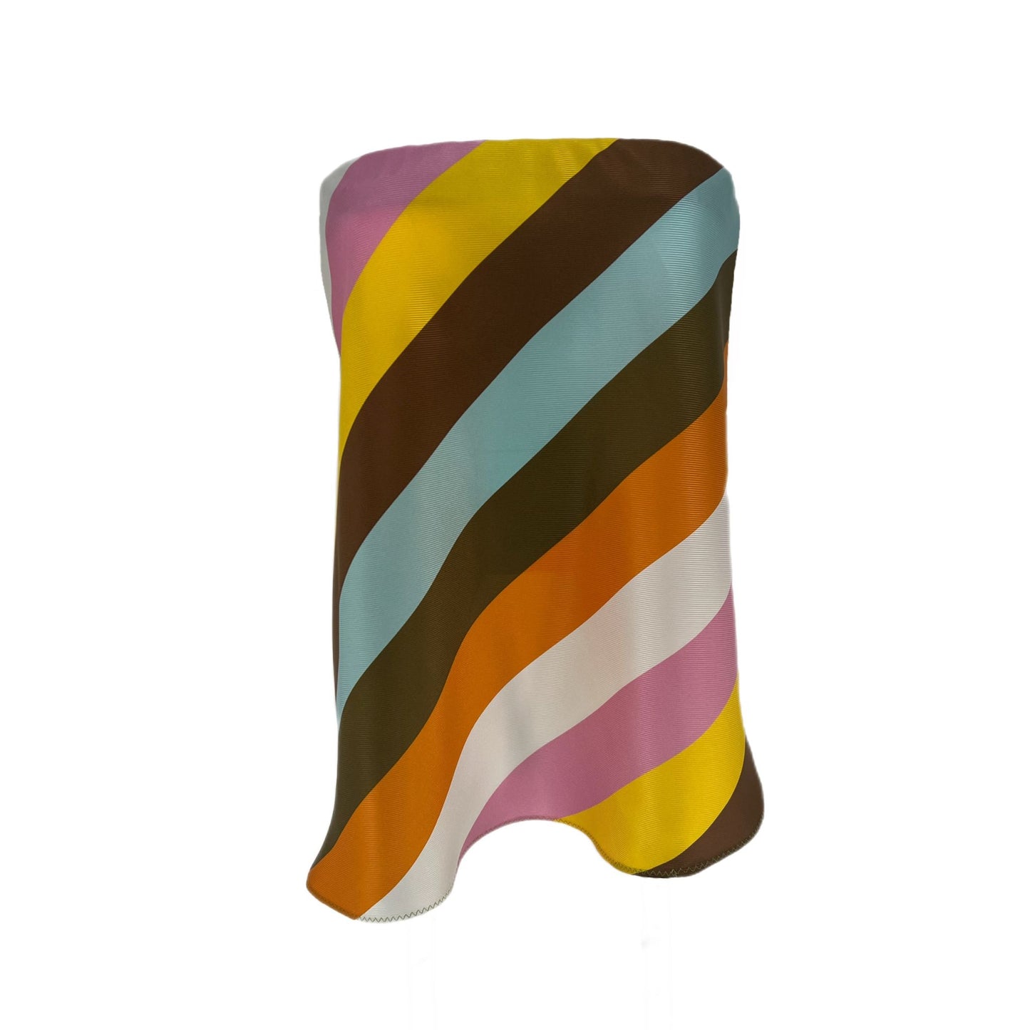 Martha Skirt/Top in Silk Twill Stripe