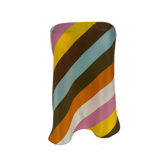 Martha Skirt/Top in Silk Twill Stripe