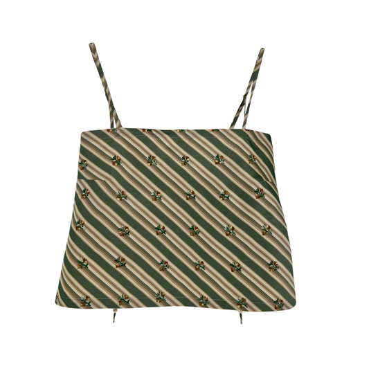 The Bitsy Tank in Moss Stripe