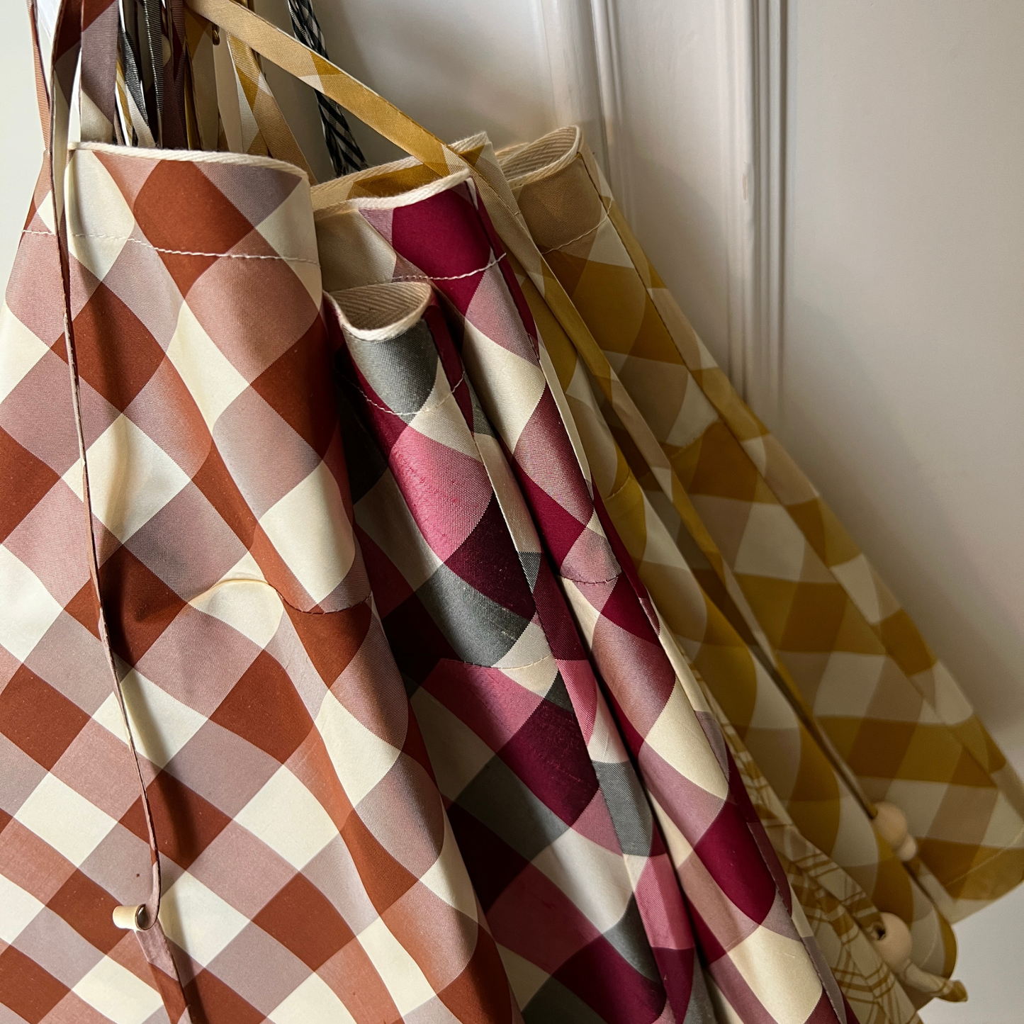 The Bitsy Tank in Crimson Gingham Taffeta