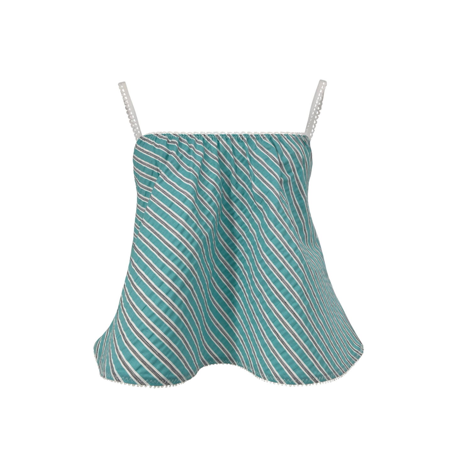 The Perfect Tank in Aqua Stripe