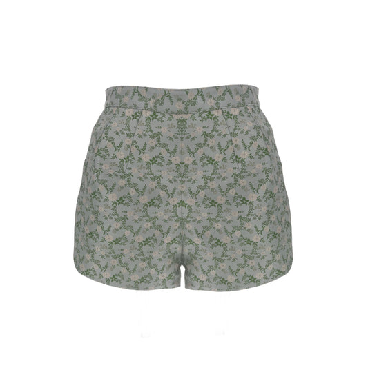 Ashleigh Shorts in Baby Blue Bloom Jacquard