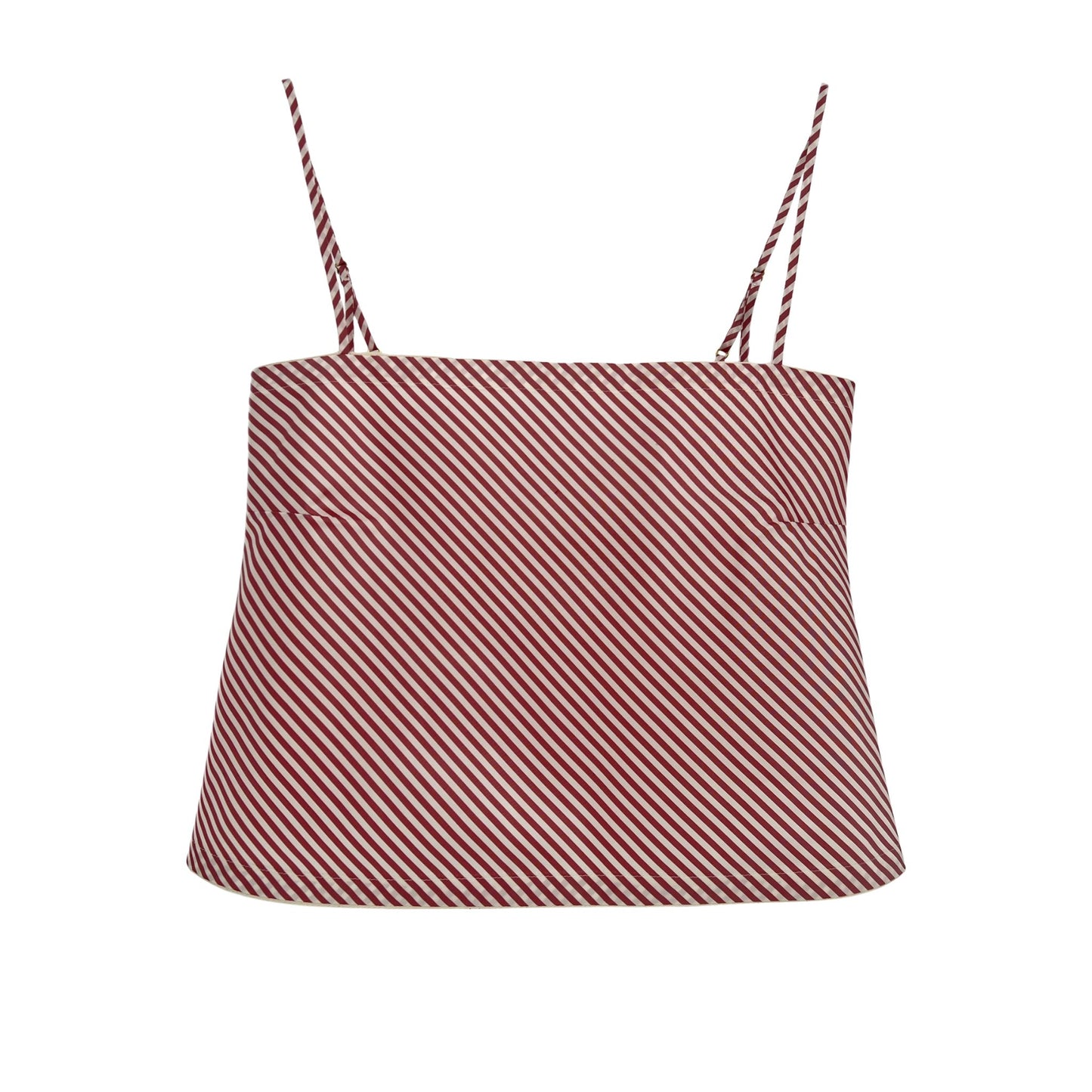 The Bitsy Tank in Strawberry Stripe Taffeta