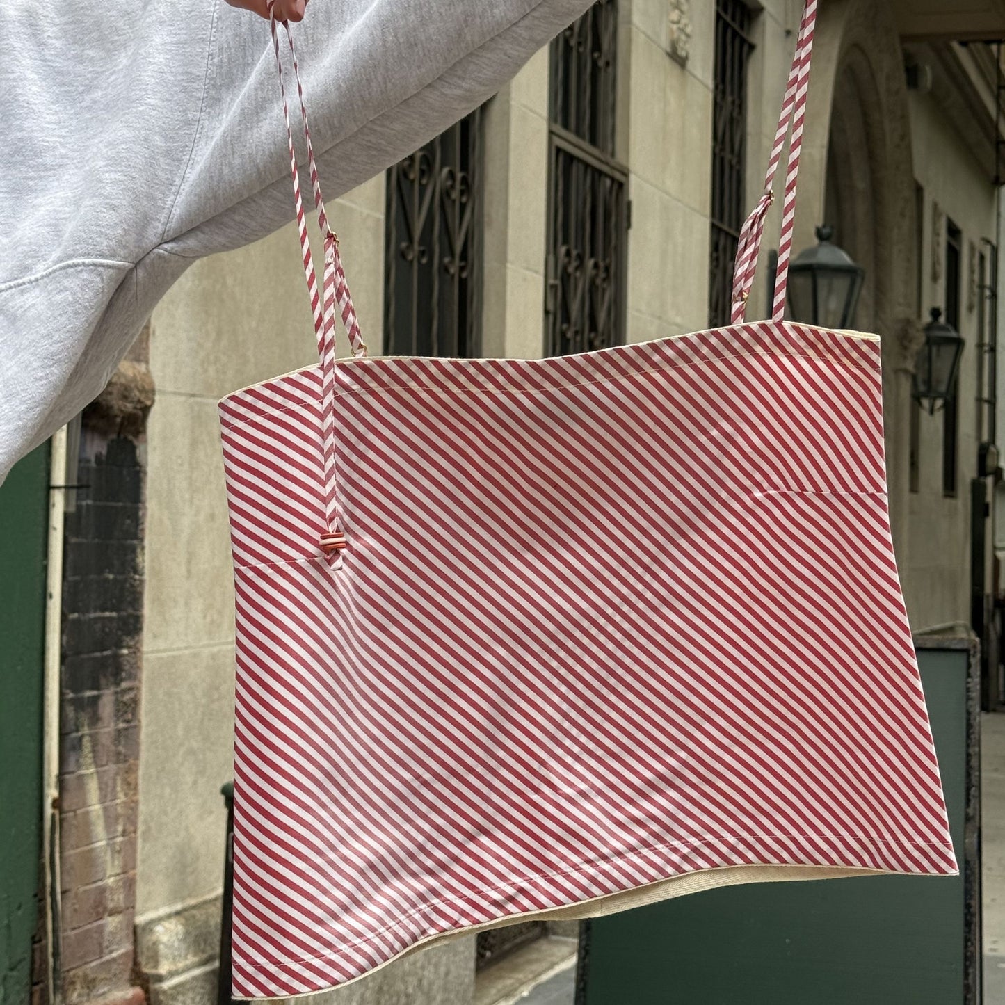 The Bitsy Tank in Strawberry Stripe Taffeta