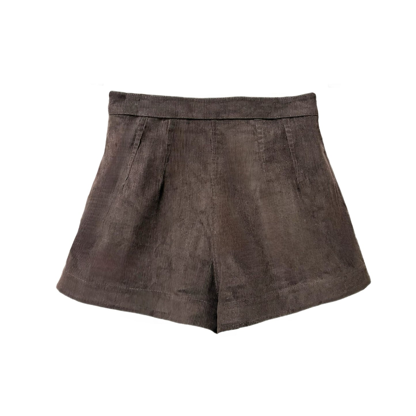 Janice Shorts in Light Brown Corduroy
