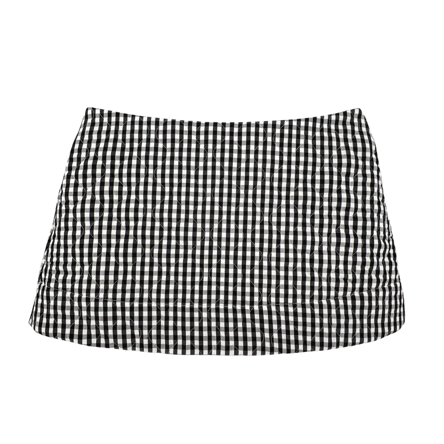 Ava Mini Skirt in Puffy Gingham
