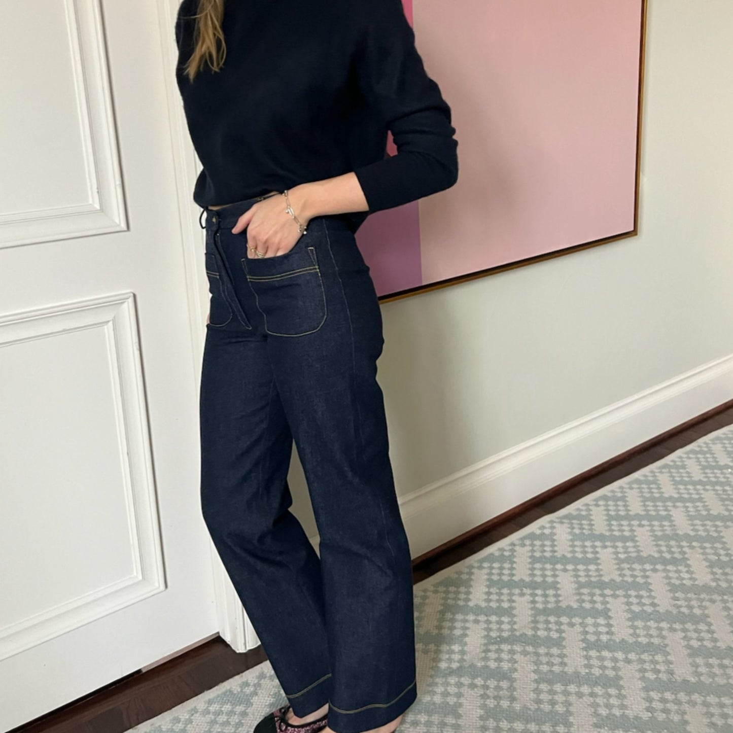 The Perfect Trouser in Heavy Indigo Denim