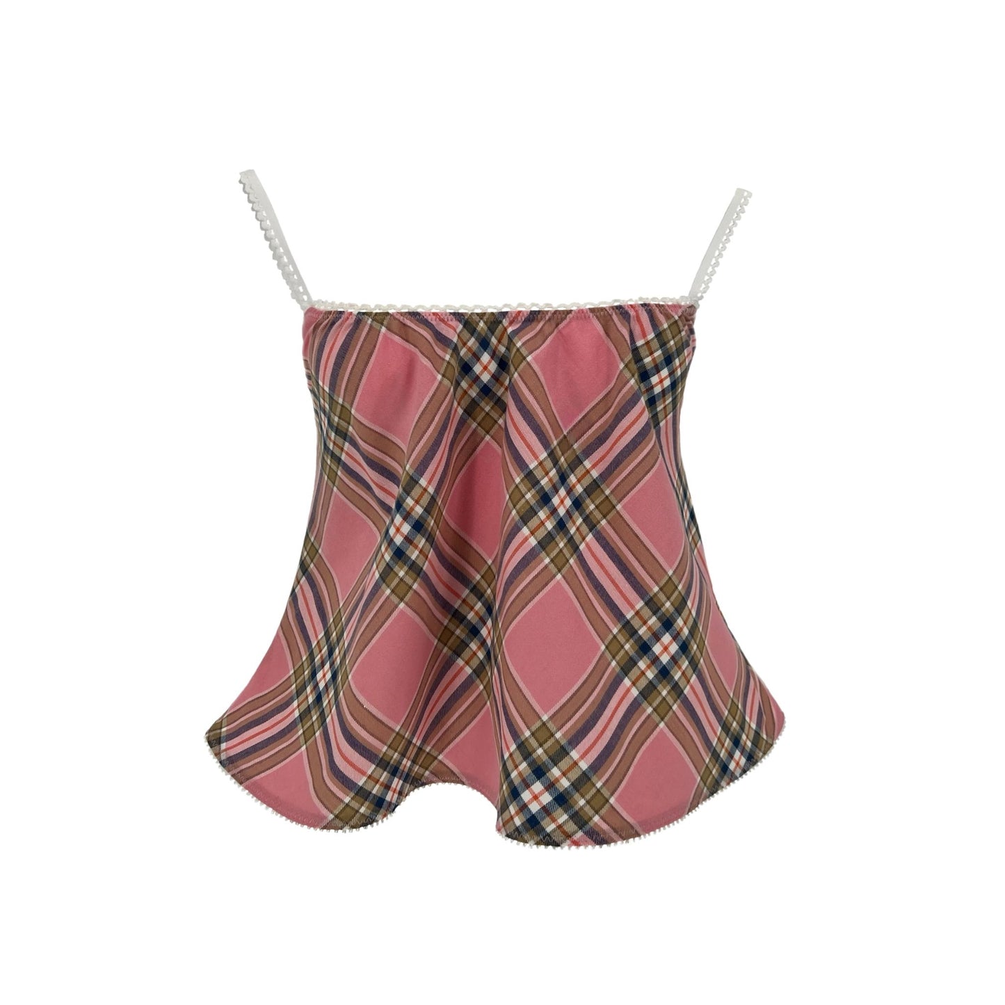 The Perfect Tank in Pink Plaid Cotton