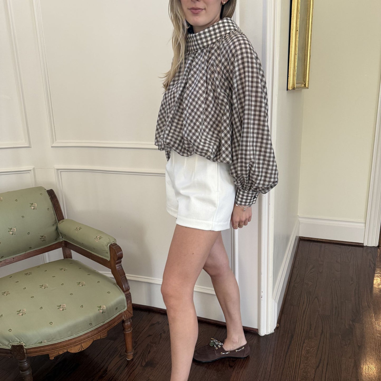 Janice/Ashleigh Shorts in White Denim