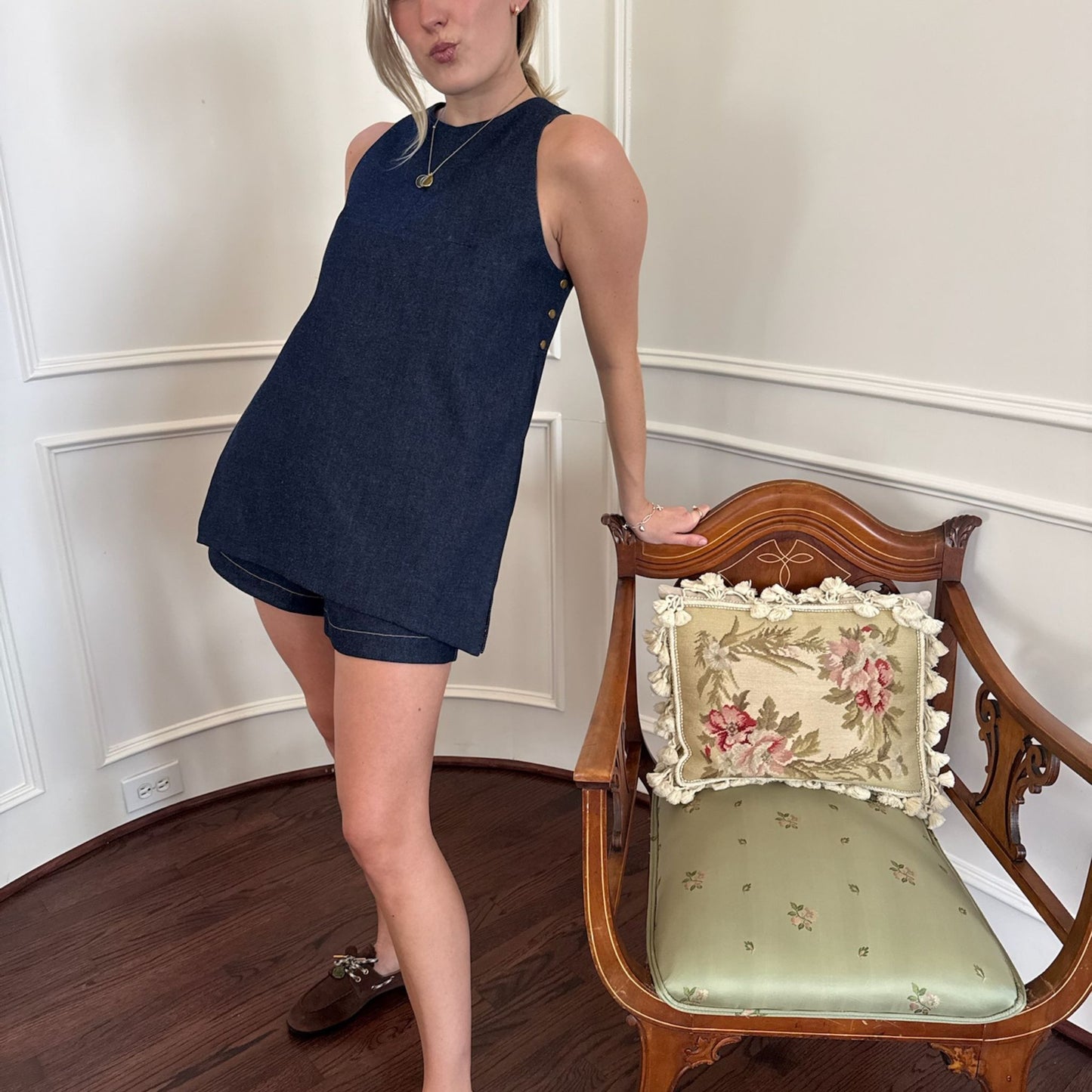 Ashleigh Tunic in Indigo Denim