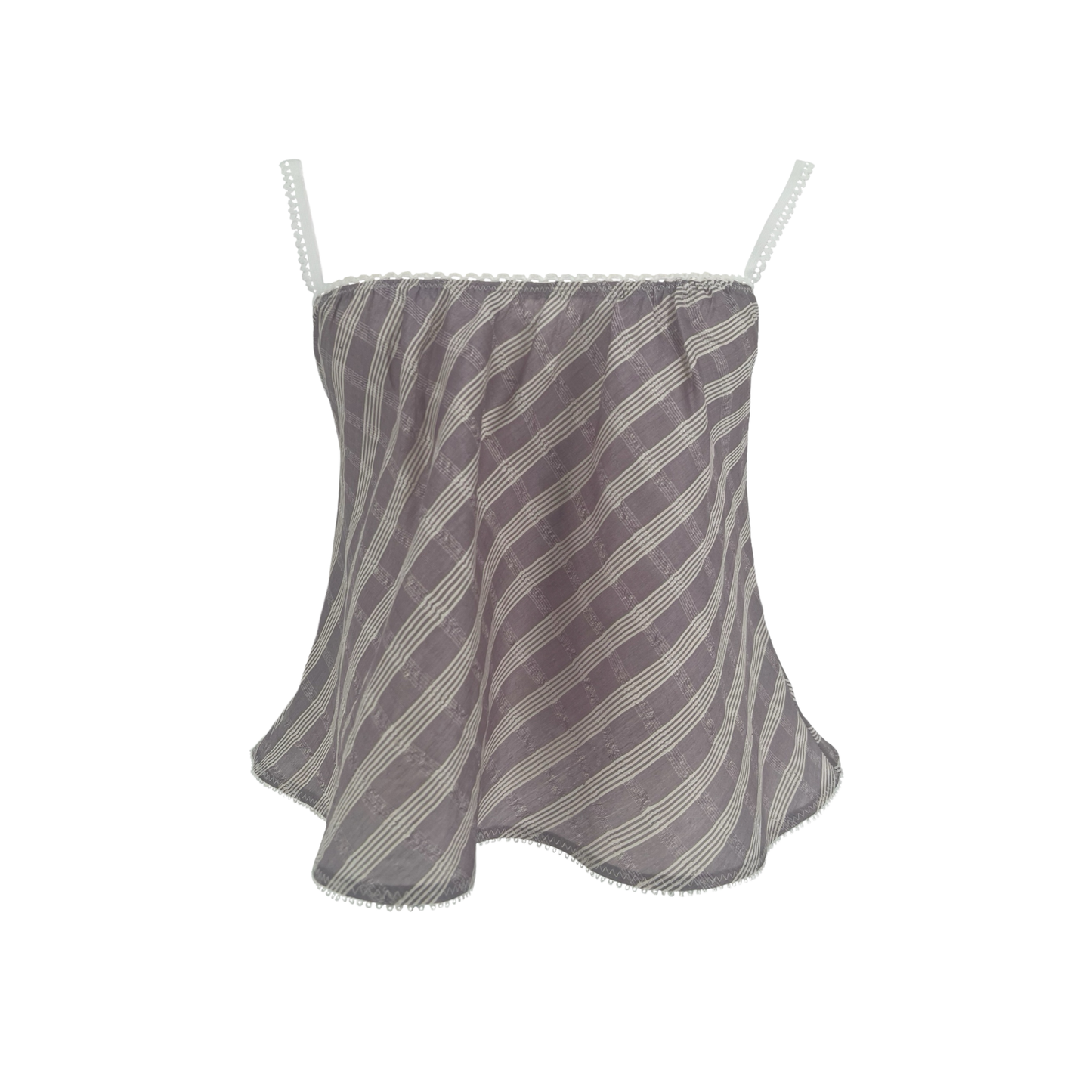 The Perfect Tank in Purple and White Plaid