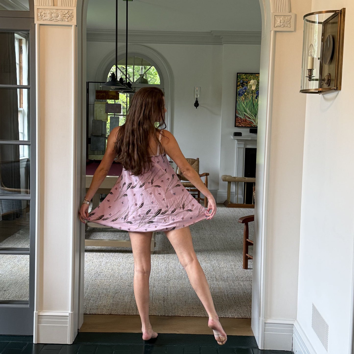 The Perfect Dress in Pink Firefly Cotton