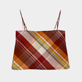The Bitsy Tank in Plaid Taffeta