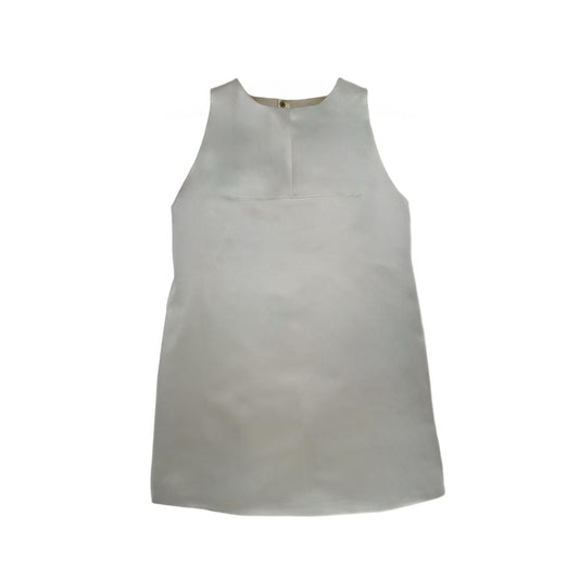 Ashleigh Tunic in White Silk Satin