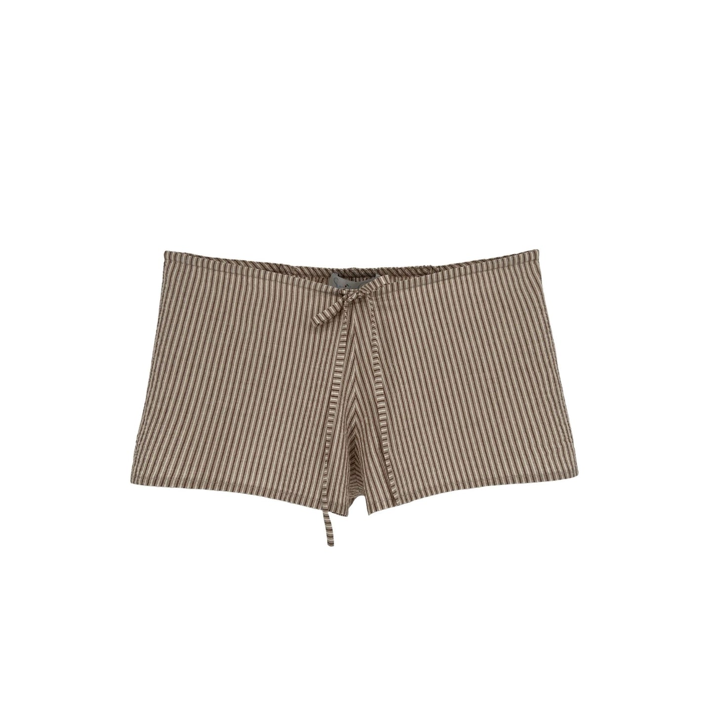 The Perfect Shorts in Cinnamon Seersucker