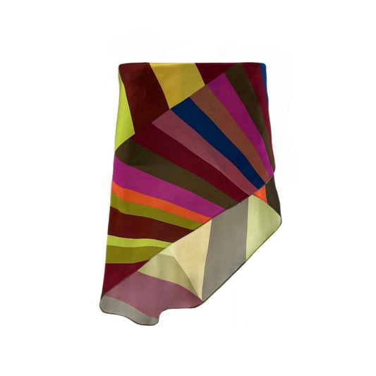 The Martha Skirt in Sherbert Rainbow Silk