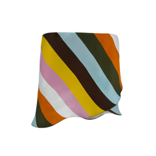 Martha Skirt/Top in Silk Twill Stripe