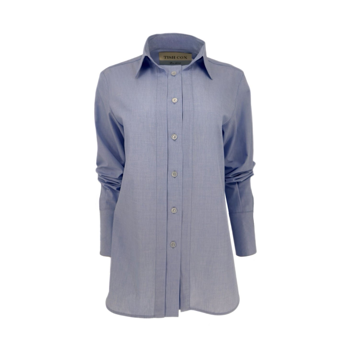 The Charlie Button Down in Sky Blue Poplin