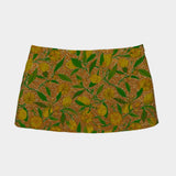 The Ava Mini Skirt in Metallic Lemon Jacquard