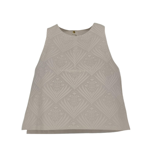 The Ashleigh Mini Top in White Fern Eyelet