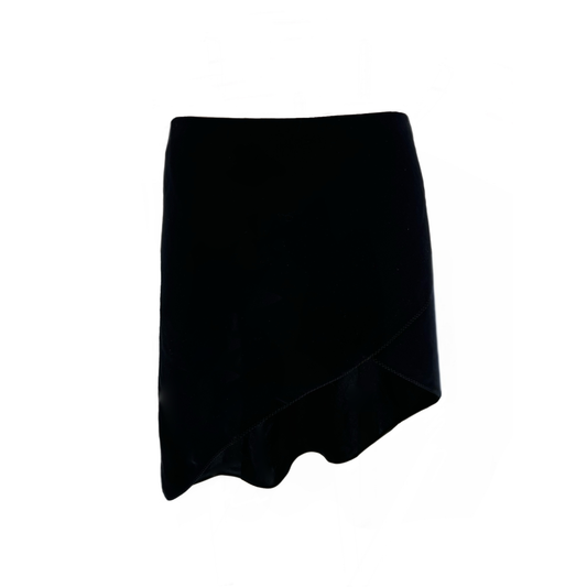 Martha Skirt in Black Birds Crepe