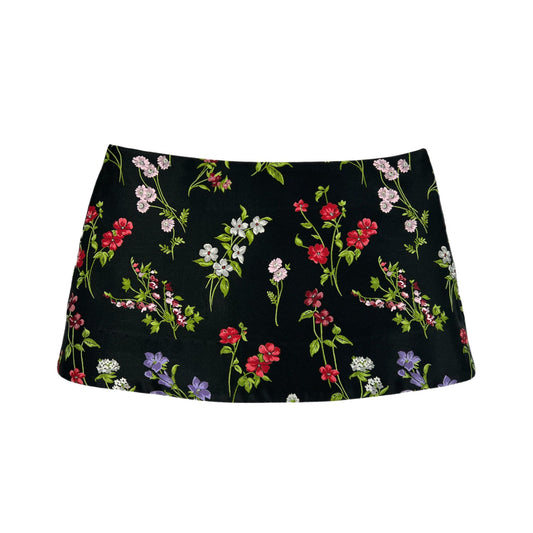 Ava Mini Skirt in Pretty Posey Floral Jacquard