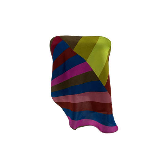 The Martha Top in Sherbert Rainbow Silk