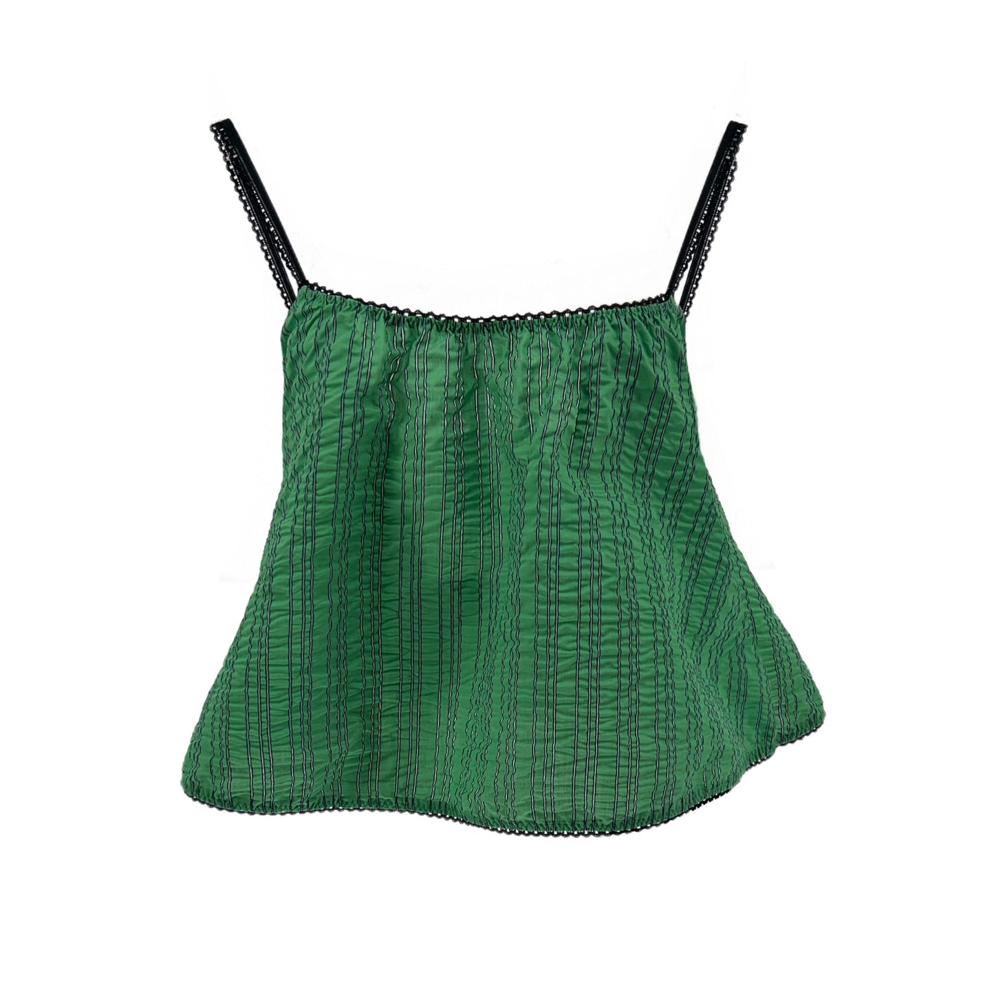 The Perfect Tank in Green Pinstripe