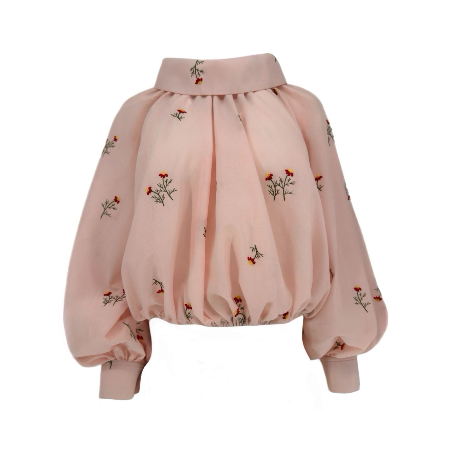 The Gwendolyn in Blush Pink Embroidered Cotton