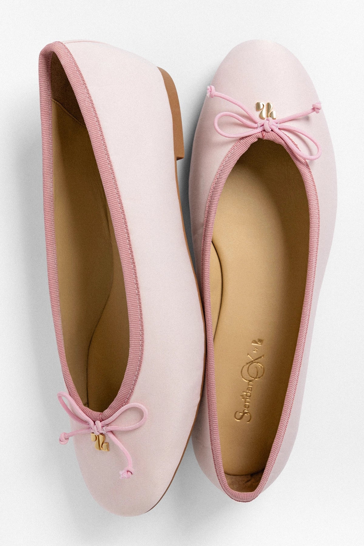 Pavlova Ballet Flat Strawberry Cream Satin