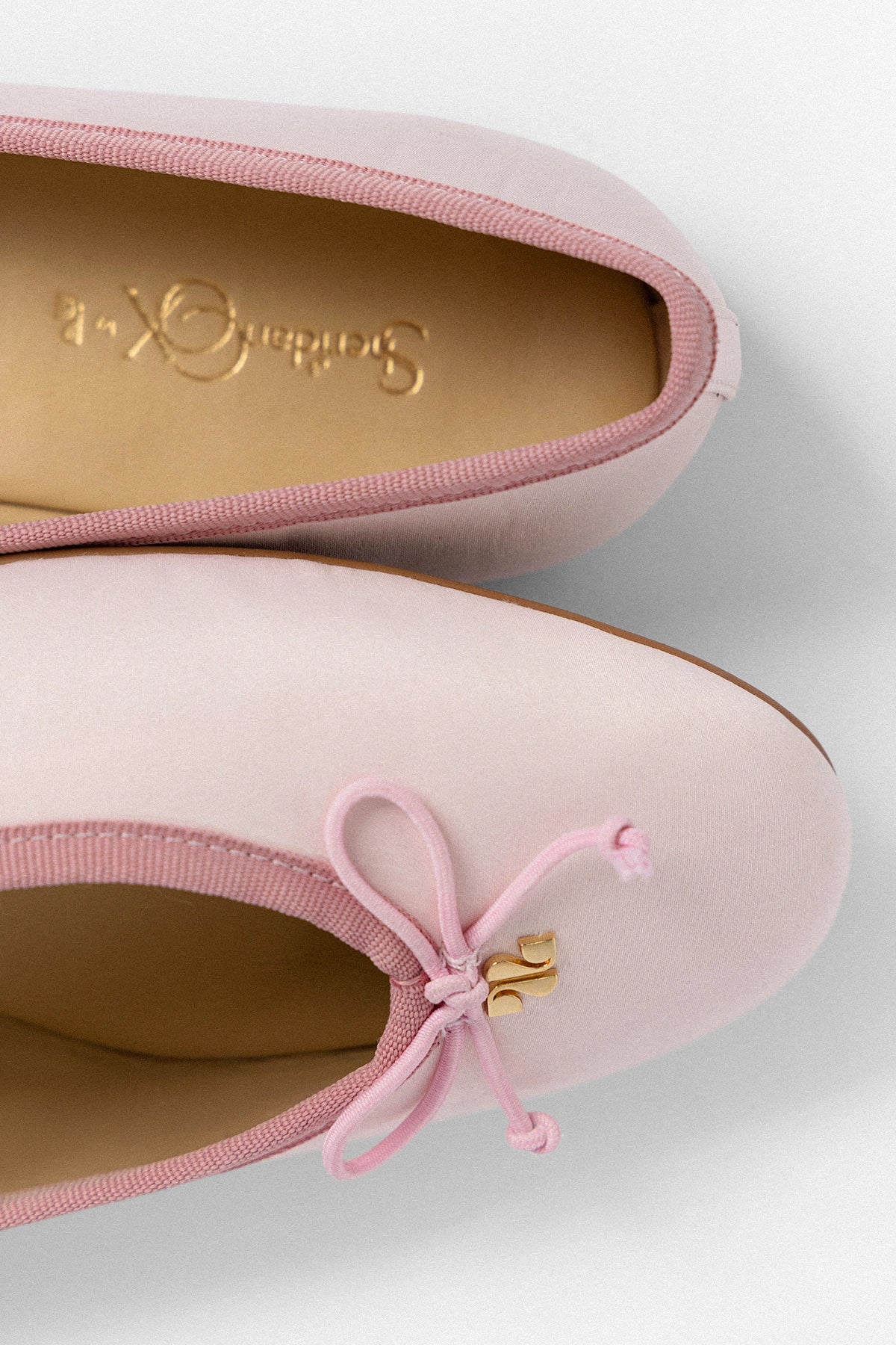 Pavlova Ballet Flat Strawberry Cream Satin